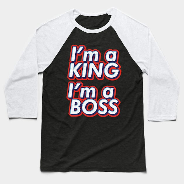 BTS Bangtan Agust D Suga Yoongi dechwita i'm a king i'm a boss ARMY | Morcaworks Baseball T-Shirt by Oricca